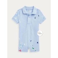 ราคา ชุดโปโลเด็กผู้ชาย Ralph Lauren Paint-Splatter Cotton Mesh Polo Shortall (20414151446)