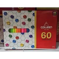 ราคา สีไม้คอลลีน สีครอลีน สีไม้ ดินสอสี Colleen 60สี (1สีต่อแท่ง) สีสดระบายง่าย สีคอลีน (28554878088)