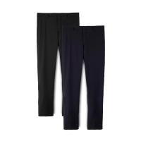 ราคา กางเกงสแล็คชาย/กางเกงทํางาน/กางเกง Formal-Slim Fit ผ้าต่อต้านริ้วรอย ยืดหยุ่น สีฟ้า ID0024 ID0315 (28493634373)