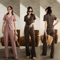 ราคา ️ VSHOPBRAND #4445 Set เสื้อชายต่างระดับ+กางเกงขายาว ชุดเซ็ตขายาว ชุดกางเกงขายาว ชุดทำงาน ชุดไปเที่ยว ชุดออกงาน (10642169636)