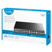ราคา Cudy GIGABIT SWITCH 8PORT 16PORT 24PORTS GS108 8-Port Gigabit Unmanaged Metal Switch (52903626487)