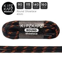 ราคา KIPZKAPZ RS24 สีดําสีส้ม 90 ซม. 115 ซม. 140 ซม. 160 ซม. - เชือกผูกรองเท้ากลม 4 มม. (45251559206)