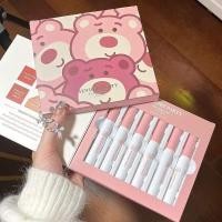 ราคา ลิปแมท ลิปสติก Six Piece Powder Doodle Berry Bear Lipstick Set Matte Velvet Matte Non-Fade Non-Stick Cup Lipstick Set Box (49102733710)