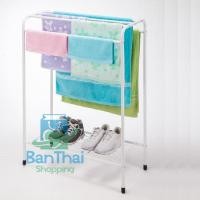 ราคา ราวตากผ้าอเนกประสงค์ มีที่วางรองเท้า ราวตากผ้าตัวสูงMP1042แข็งแรง ทนทาน ไม่เป็นสนิม ใช้ได้นาน bt99 (5716162607)