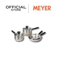 ราคา MEYER LUNA SS ชุดเครื่องครัวสเตนเลส 6 ชิ้น หม้อด้าม 16 ซม.และ 18 ซม. พร้อมฝาแก้ว กระทะทรงตื้น 20 ซม.และ 24 ซม.(71808-T) (24983884835)