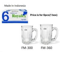 ราคา [6 ชิ้น/กล่อง] ROYALEX Teh Tarik แก้วแก้วเบียร์ถ้วยกาแฟโปร่งใสชาแก้ว Tempered Mamak แก้ว (41405035712)