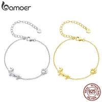 ราคา Bamoer สร้อยข้อมือเงินแท้ 925 Two Tone Dachshund เครื่องประดับผู้หญิงของขวัญ (27184600532)