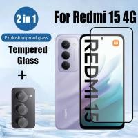 ราคา 2 in 1 Redmi 15 4G ป้องกันหน้าจอ สำหรับ กระจกนิรภัยสําหรับ สำหรับ Xiaomi Redmi 15C 14C 13C 12 A3 Note 13 Pro 4G 5G 9D Anti-impact Glass ฟิล์ม กันรอยหน้าจอ สำหรับ ฟิล์มกระจก & ฟิล์มกล้อง (41767336535)