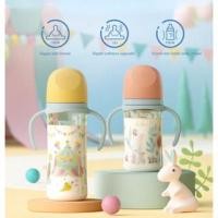 ราคา Pigeon ขวดนม PPSU มีด้ามจับคู่ ขนาด 240 / 330ml pigeon คอกว้าง ขวดนมคอกว้าง ขวดนมสีชาคอกว้าง ขวดนม natur (21761310844)