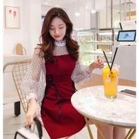 ราคา เดรสสั้นซิปหลัง แขนติดกระดุม มีเชือกร้อยที่เอว (3720904087)