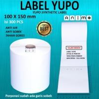 ราคา YUPO LABEL 100X150 - YUPO STICKER 10X15 CM = 300 PCS - Yupo ป้ายสังเคราะห์ Barcode A6 100 X 150 MM = 300 ชิ้น (52954028722)