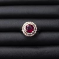 ราคา แหวนพลอยทับทิม(Natural Ruby) สีชมพูแดงสวยมาก ล้อมด้วยเพชรCZ เรือนเงินแท้ 92.5% ด้านข้างแหวนฉลุลายเพิ่มความสวยงาม (11119019163)