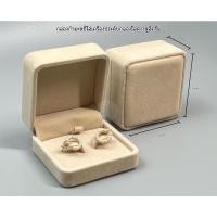ราคา กล่องกำมะหยี่ใส่เครื่องประดับกล่องกำมะหยี่ใส่ต่างหูสีครีม (20448133700)