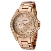 ราคา FOSSIL นาฬิกา Fossil ES2811 Riley Plated Stainless Steel Watch - Rose gold (ส่งต่อจ้า ไม่ค่อยได้ใส่) (762772823)