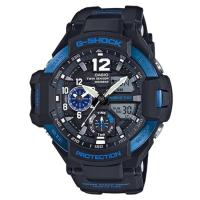 ราคา Casio G-Shock นาฬิกาข้อมือผู้ชาย สายเรซิ่น รุ่น GA-1100,GA-1100-2B - สีดำ/น้ำเงิน (283184506)