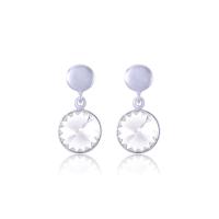 ราคา 12VICTORY E0778-001A ต่างหูแฟชั่นเครื่องประดับผู้หญิง ประดับคริสตัลนำเข้าจากประเทศออสเตรีย (10020034412)