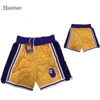 ราคา Bape X กางเกงขาสั้น ผ้าตาข่าย คุณภาพสูง (45654464922)