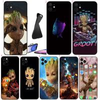 ราคา IPhone 5 s 6 6s 7 8 Plus X XS Max XR 11 Pro Max SE 2016 SE 2020 T9 Groot อะนิเมะเคสโทรศัพท์สีดํานุ่ม (47603777595)