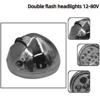 ราคา 12V-80V 6 ลูกปัด LED ไฟหน้าทรงกลม 5 นิ้วไฟกลมสําหรับ Citycoco สกู๊ตเตอร์ไฟฟ้าอุปกรณ์เสริม (50803020996)