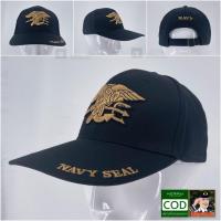 ราคา หมวกแก๊ป NAVY SEAL กองทัพเรือหน่วยซีล มนุษย์กบ USA สีดำ (42257099762)