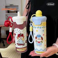 ราคา [NT-ที] การ์ตูนถ้วยสูญญากาศความจุสูงพร้อมเชือกยก 316 สแตนเลสลอยบอลปิเปตถ้วยฉนวนขวดน้ําสาว [ใหม่] (46354651551)