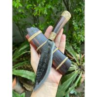 ราคา มีดเหน็บ E-nep อีเหน็บ มีดหมอ มีดเดินป่า มีดแคมป์ ใบ5.2” ตีร้อนชุบแข็ง ตอกลาย ด้ามฝักไม้พะยูง คอ-ท้ายด้ามทองเหลืองลายไทย (24272414118)