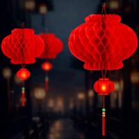 ราคา โคมไฟกระดาษสีแดงแบบดั้งเดิมสําหรับตกแต่ง เท็ต แขวนบ้าน - ประตูโชคดีแขวนหลายขนาด จีดีจีเอส (52254436002)