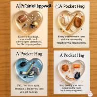 ราคา FANIELLAPOWELL Sports-ball Pocket Card, Collection Emotional Support Pocket Sports Hug, Encouragement ส่วนบุคคล Hockey Football Golf Tennis Soccer Card ของขวัญ (51653480626)