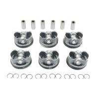 ราคา Engine Parts 6pcs Pistons and Rings Set Φ88mm Fit 2.5 3.0 L M272 For Mercedes-Benz C300 E280 E300 S (53503982653)