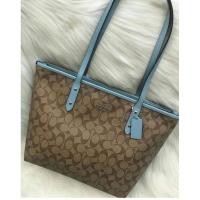 ราคา Coach tote f58292 สะพายสวย มีซิป หายาก ใหม่แท้พร้อมส่ง (26914645825)