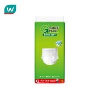 ราคา G Sure Plus จี ชัวร์ พลัส เอ็กซ์ตร้าซอฟ ผ้าอ้อมผู้ใหญ่แบบกางเกง XL 16 ชิ้น (41477088492)