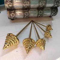 ราคา เซ็ทปิ่นปักผมทองเหลืองแท้แม่แจ่ม ศิลปะโบราณล้านนาดั้งเดิม งานทำมือประณีต เครื่องประดับผมงานแต่งงาน (24444880060)