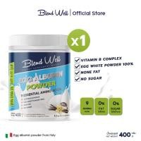 ราคา Blend Well ผงไข่ขาว โปรตีนไข่ขาว กลิ่นวานิลลา ขนาด 400 กรัม Egg white protien-Albumin powder (25630559166)