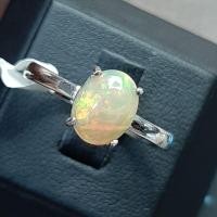 ราคา แหวนโอปอล ( Opal ) ตัวเรือนเงินแท้ สวยงาม ประณีต (6634860039)