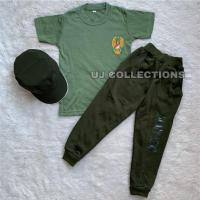 ราคา HIJAU KIDS JOGGER SET PLUS ARMY GREEN PET HAT - KIDS ARMY JOGGER SET UNISEX 1-10 ปี (26337922065)