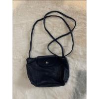ราคา used uกระเป๋า longchamp รุ่น le pliage cuir แท้100%กระเป๋าสะพายข้างทำจากหนังแท้ สีกรมท่า (42223762978)