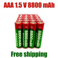 ราคา 2023 New 1.5V AAA rechargeable battery 8800mah AAA 1.5V New Alkaline Rechargeable batery for led light toy mp3wait+ (17496493086)