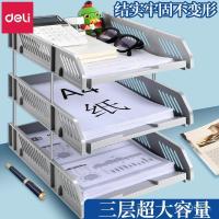 ราคา ชั้นวางแฟ้ม Deli Desktop Office เอกสารหนาหลายชั้นชั้นวางหนังสือสํานักงาน A4 ชั้นเก็บของกล่องเก็บแฟ้มกล่องแฟ้มไฟล์ OWZW (51803525928)