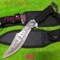 ราคา มีด มีดพก มีดเดินป่า มีดพกใบตาย มีดพกเดินป่า Smith&Wesson รุ่น K18 ใบลายด้ามเชือก (22081931532)
