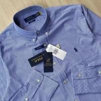 ราคา KEMEJA Ralph Lauren เสื้อเชิ้ต BNWT สีน้ําเงินลายทาง (แบรนด์ใหม่พร้อมป้าย) (27143101225)