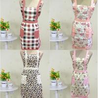 ราคา ผ้ากันเปื้อน ผ้ากันเปื้อนลายดอก แบบสวม (6758871508)