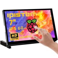 ราคา IPistBit 7 "หน้าจอสัมผัสสําหรับ Raspberry Pi, IPS LCD 1024X600 Dual-Speaker HDMI Small Monitor สําหรับ Raspberry Pi, แฮนด์ฟรี (49952756079)