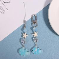 ราคา ZZynnall Y2K Blue Sea Fish ปลาดาวโทรศัพท์ Charms จี้น่ารักลูกปัด Handmade หวานสาวพวงกุญแจสําหรับกระเป๋ากล้องแขวน VN (49953673322)