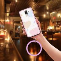 ราคา สร้อยข้อมือ Dirt-proof เคสโทรศัพท์สําหรับ Samsung Galaxy J8 2018/SM-J810G/on8 กันน้ําป้องกันปกหลังแหวนการ์ตูนนุ่มกรณีเยาวชน Anti-knock สีทึบสร้างสรรค์ตลกน่ารัก (44227883687)