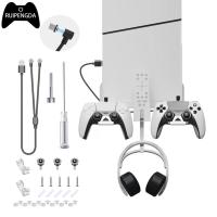 ราคา ตัวยึดติดผนัง สําหรับ PS5 Slim Console Stand Wall Mount Holder สําหรับ Playstation 5S / VR2 Controller Holder / Headset (25503856778)