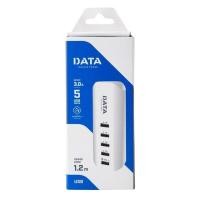 ราคา DATA ปลั๊กไฟ USB 5ช่อง USB FAST CHARGER 3.0A (1.2M, สีขาว)ประกัน 2 ปี USB Fast Charger ขนาดพกพาง่าย USB 5ช่อง 1ช่อง (13818496294)