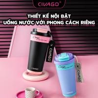 ราคา CIVAGO (17oz) กระติกน้ําร้อนเซรามิก 500 มล. พร้อมหลอด - กุญแจเสริมและอุปกรณ์เสริมตุ๊กตา (29187754989)