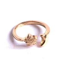 ราคา ไซส์ 3.5, 4.5 แหวนทอง แหวนดาวเดือน แหวนเรียบๆ แหวนผู้หญิง gold moon star ring (55051465324)