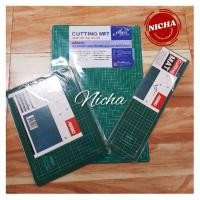 ราคา แผ่นรองตัดกระดาษ แผ่นยางรองตัด Cutting Board เนื้อยางเขียว A1,A2,A3,A4 (4101452160)