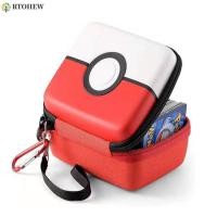 ราคา RTOHEW กล่องการ์ดโปเกมอนคริสต์มาสป้องกันฝุ่นความจุขนาดใหญ่ของเล่นเด็ก POKEMON อัลบั้มการ์ดเกมอุปกรณ์เสริมการ์ดถุงเก็บ (57404308607)